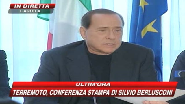Terremoto Abruzzo, Berlusconi: non rientrate nelle case