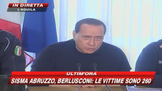 Berlusconi: Affidare ricostruzione Abruzzo a Province