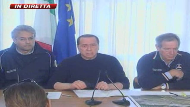 Terremoto in Abruzzo, Berlusconi: 260 vittime, 16 bimbi