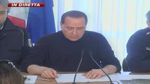 Terremoto in Abruzzo, Berlusconi: 8500 soccorritori