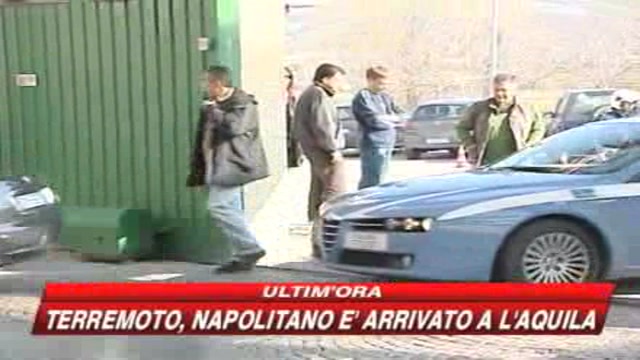 Abruzzo, Napolitano rende omaggio alle salme 