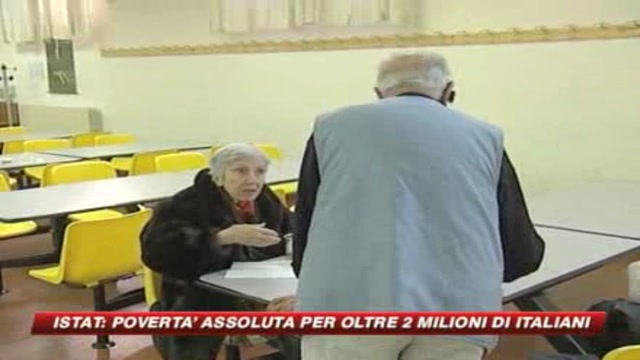Istat: 2,5 milioni e mezzo di poveri in Italia