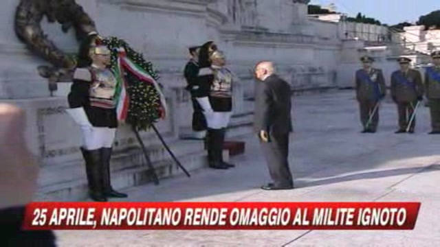 Napolitano e Berlusconi insieme per il 25 aprile