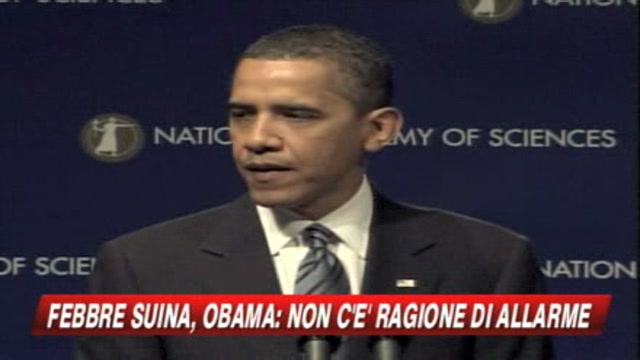 Febbre suina, Obama: preoccupazione ma nessun allarme 