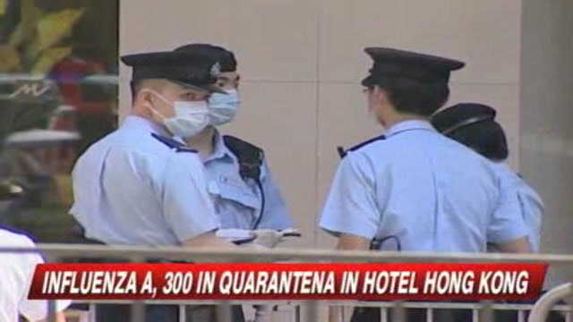 Influenza A, 300 in quarantena in hotel a Hong Kong 