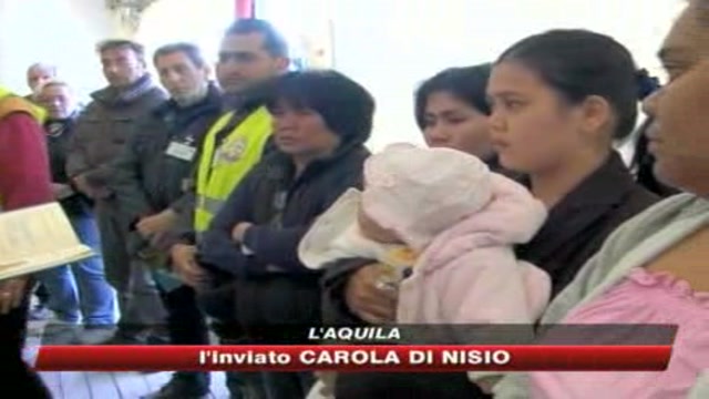 L'Aquila celebra il primo battesimo dopo il terremoto