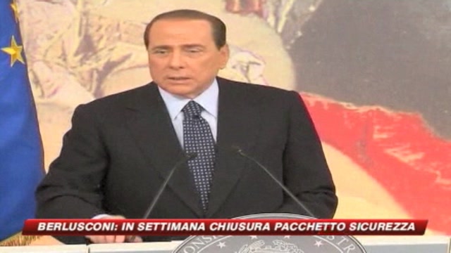Berlusconi: Sicurezza e legalità sono priorità