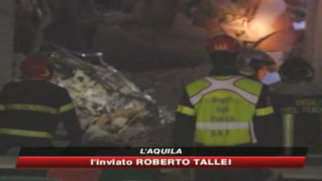 Abruzzo, le immagini della casa dello studente devasta