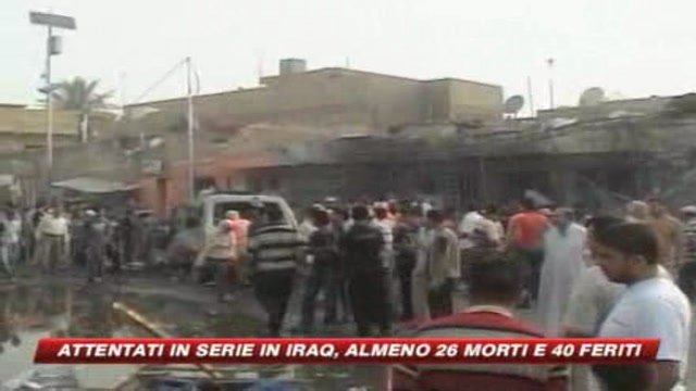 Attentati in serie in Iraq, almeno 26 morti e 40 feriti