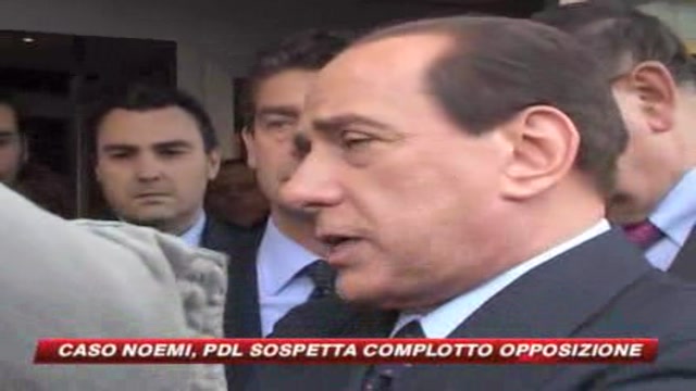 Noemi, Berlusconi: clima d'odio. Il Pd: dica la verità