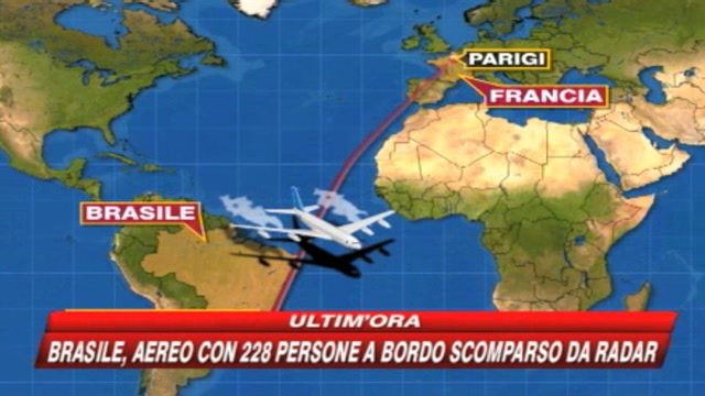 Aereo Air France scompare da radar al largo del Brasile