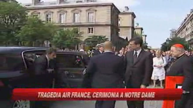 Tragedia Air France, cerimonia a Notre Dame