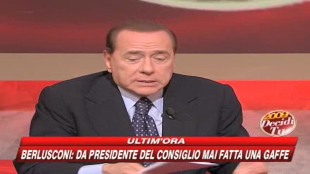 Berlusconi a SKY TG24: Con Noemi niente di piccante