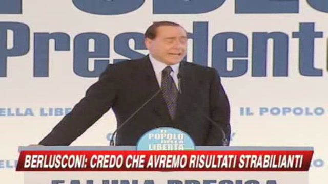 Elezioni, Berlusconi: Avremo risultati strabilianti 