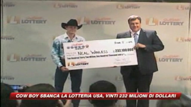 Usa, cow boy vince 232 milioni di dollari 