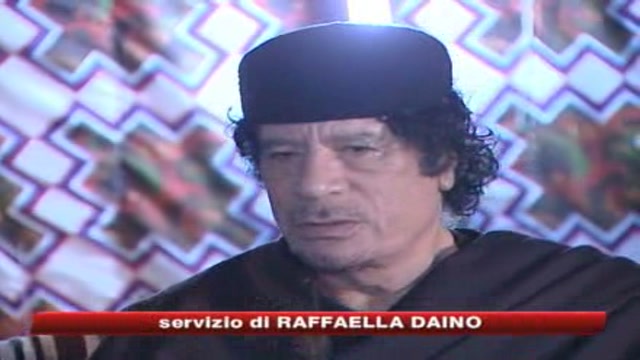 Gheddafi a Roma tra le proteste
