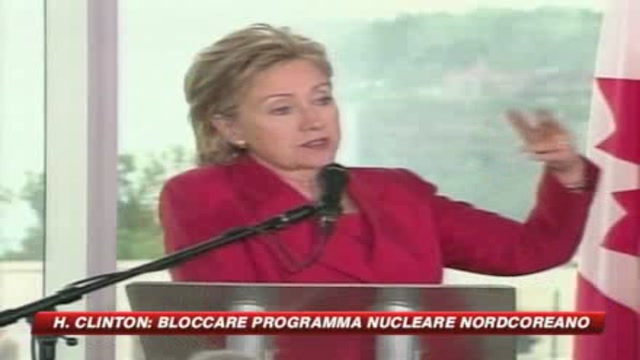 Nucleare, Hillary Clinton avverte la Corea del Nord