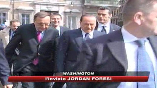 Berlusconi a Washington, oggi l'incontro con Obama 