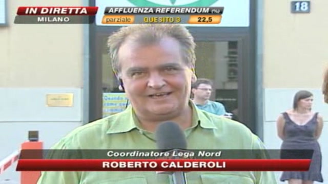 Calderoli: felice che sia naufragato referendum truffa