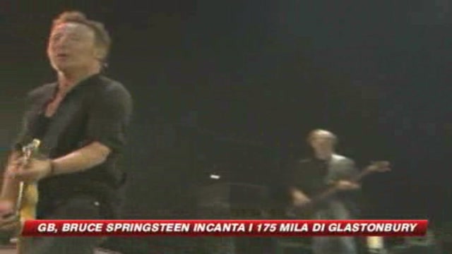 Gb, Bruce Springsteen incanta i 175mila di Glastonbury