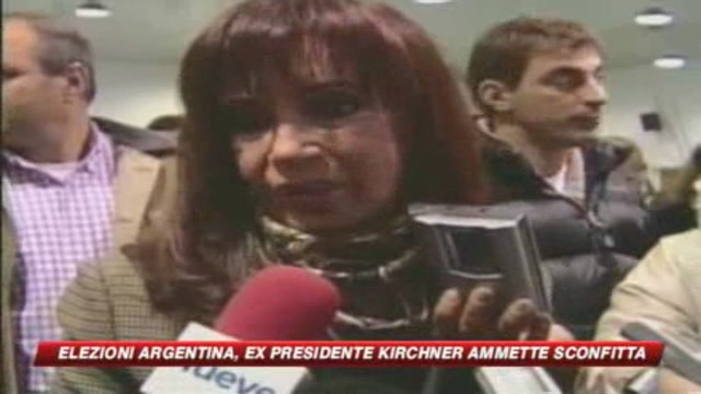 Elezioni Argentina, sconfitto l'ex presidente Kirchner