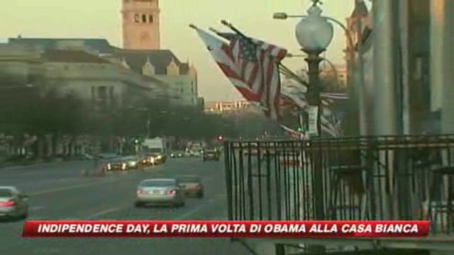 Indipendence day, la prima di Obama alla Casa Bianca