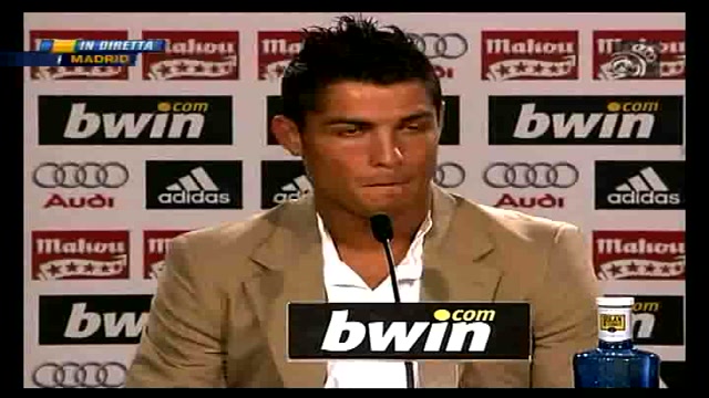 La conferenza stampa di Cristiano Ronaldo