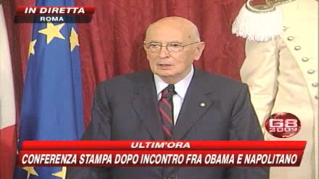 Napolitano e Obama: forte convergenza tra Italia e Usa