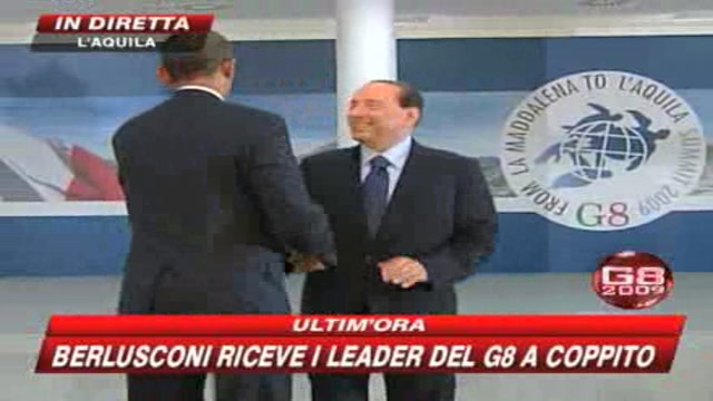 G8, Berlusconi riceve i grandi della Terra