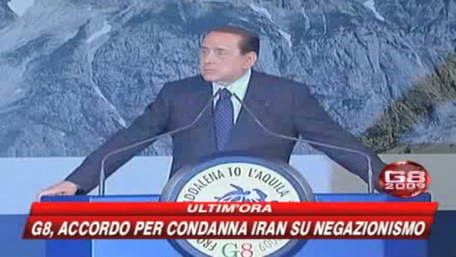 G8, Berlusconi: Entro l'anno nuovo vertice in Abruzzo