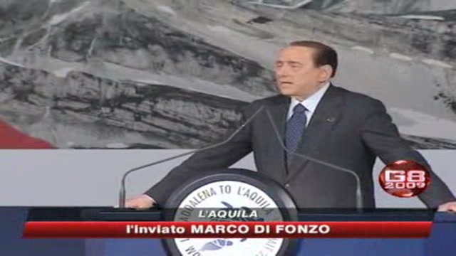 Berlusconi: faremo un altro G8 a L'Aquila 