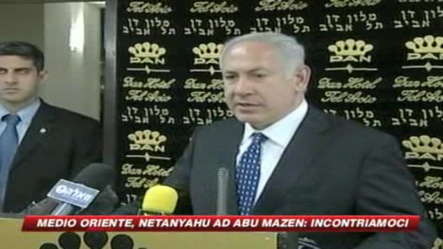 Medioriente, Netanyahu ad Abu Mazen: Incontriamoci