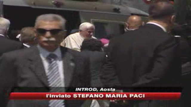 Benedetto XVI comincia le vacanze in Val d'Aosta