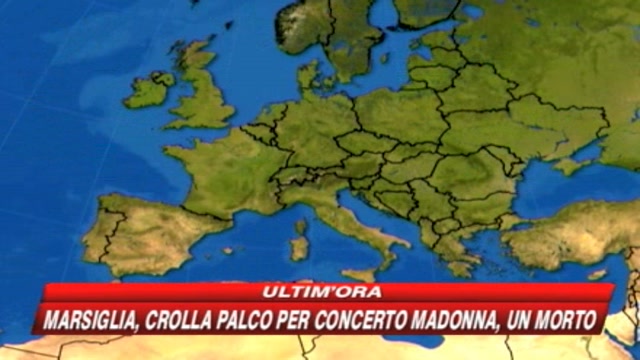 Marsiglia, crolla il palco per il concerto di Madonna