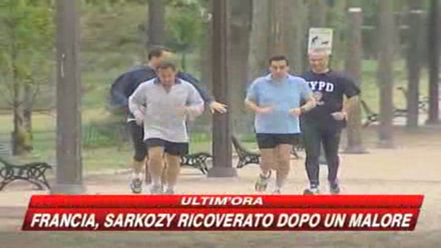 Sarkozy colto da malore mentre fa sport