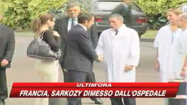 Francia, Sarkozy dimesso dall'ospedale