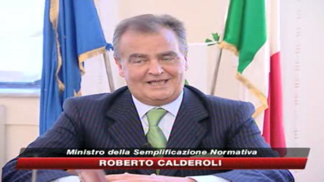 Gabbie salariali, Calderoli: buste paga parametrate