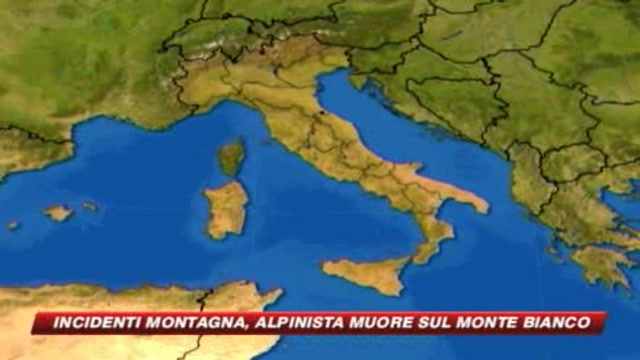 Monte bianco, morto alpinista italiano