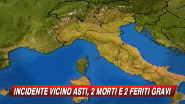 Incidente vicino Asti, due morti e due feriti gravi