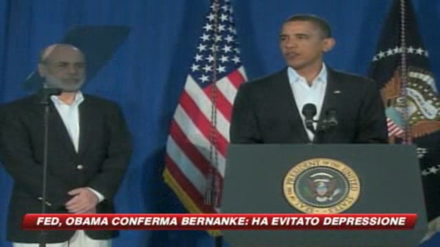Obama conferma Bernanke, ma dice: Ripresa lontana