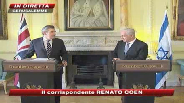 Gordon Brown incontra Benyamin Netanyahu 