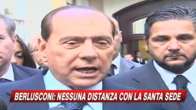 Berlusconi: Nessuna distanza con la Santa Sede