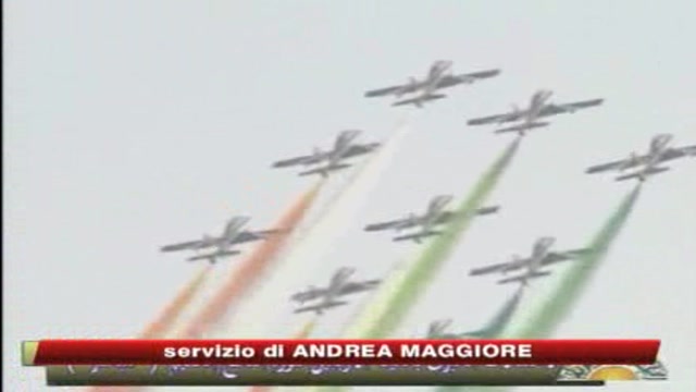 La spunta l'Italia: le frecce volano con il tricolore