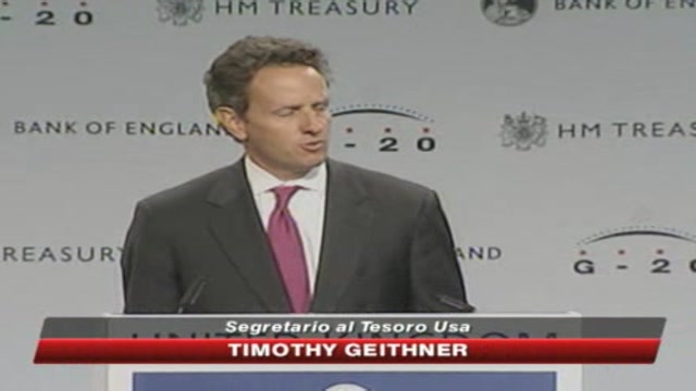 Crisi, Geithner: Non possiamo abbassare la guardia 