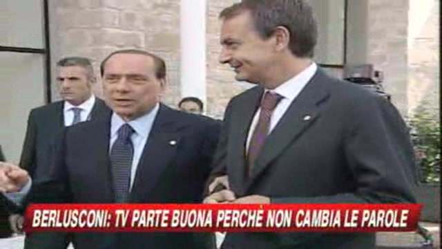 Berlusconi: tv buona informazione, non cambia le parole
