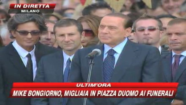 Addio Mike, Berlusconi: Era un uomo buono e giusto