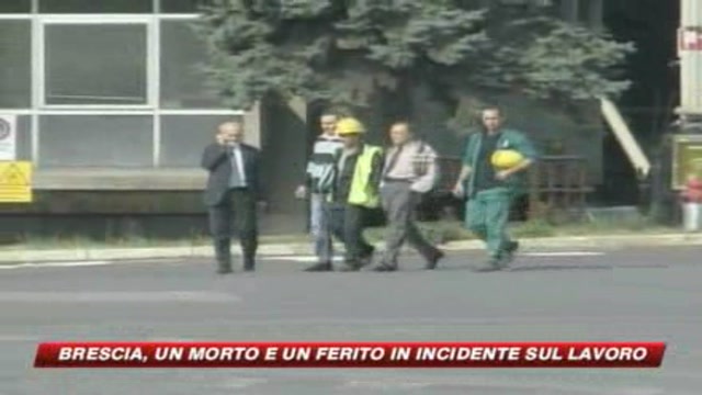Incidente sul lavoro a Brescia: un morto 