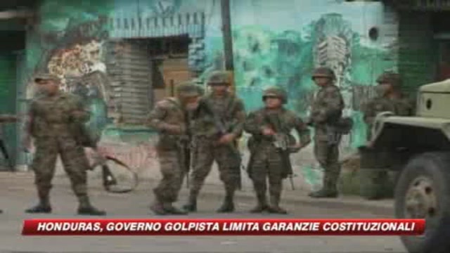 Honduras, golpisti sospendono garanzie costituzionali