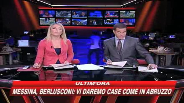 Messina, Berlusconi: faremo nuove case come a L'Aquila