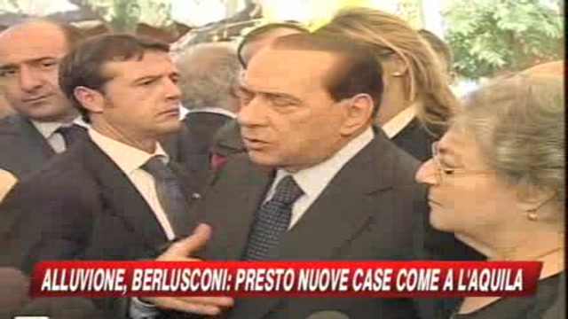 Messina, Berlusconi: faremo nuove case come a L'Aquila